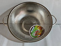 Дуршлаг металлический с двойными ушками 25.5см  