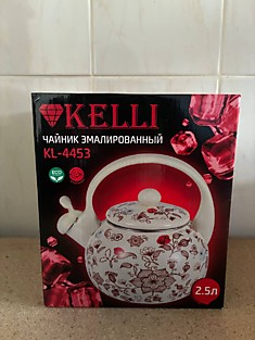 KL-4453. Чайник эмалированный 2.5 л.