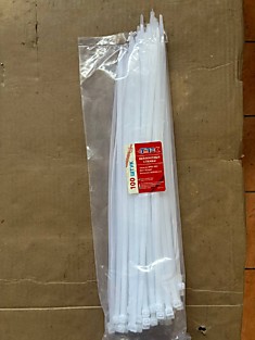 Стяжки 450 мм белые 100шт