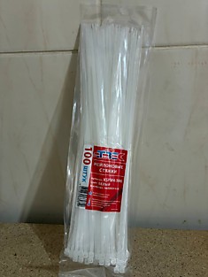 Стяжки 300 мм белые 100шт -