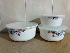 345352. Набор 3-х салатников с крышками «Tokyo»