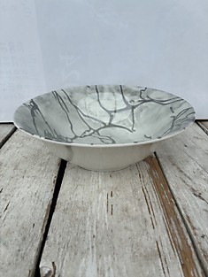 сгк7-5573 Салатник 7’ «Серый мрамор» гладкий край.