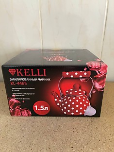 KL-4465. Чайник эмалированный 1.5 л.