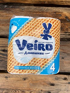 Туалетная бумага 4х шт 4 слойная Veiro