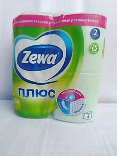 Туалетная бумага Zewa 2 слойная 4 штучная