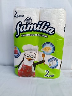 Бумажные полотенца FAMILIA 2 шт