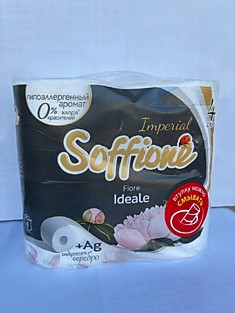 Туалетная бумага Soffione 4 шт 4 слоя