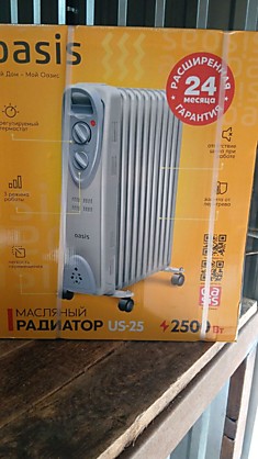 Радиатор масляный Oasis US-25, 2500 Вт
