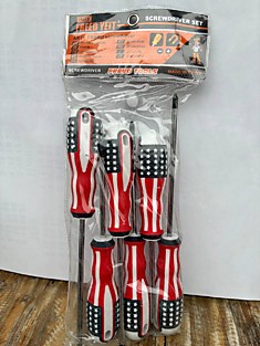 Набор отверток 6 шт. в пакете. Американка.