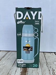 Термос колба 0.6 литра с двумя кружками №4251