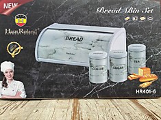 HR401-6. Набор хлебница + 3 банки для сыпучих.