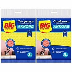 Салфетка целлюлозная Акорд 3шт ФБ