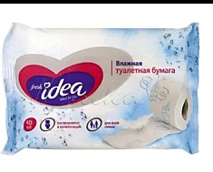 Влажная туалетная бумага 40 шт 