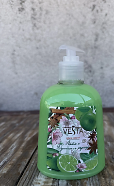 Жидкое мыло Vesta 450 ml  лайм и душистая корица