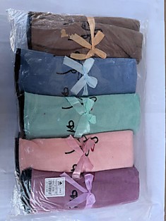 Полотенца лицо микрофибра 50*100 А7113-300 ( 5 шт в уп) 