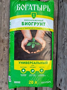 Богатырь биогрунт обеззараженный Универсальный 20 л 