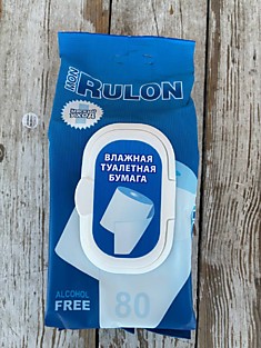 Влажная туалетная бумага «Rulon” 80 шт