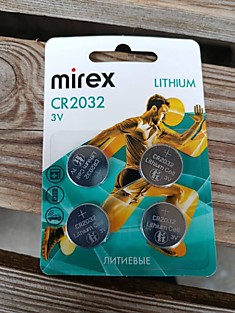 Батарейки литиевые СR2032 (3v) mirex