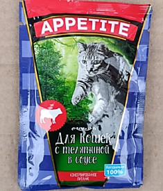 Влажный корм для котов Appetite
