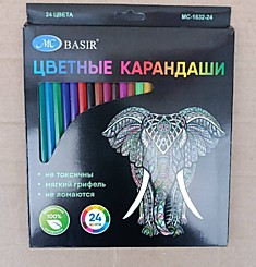 Цветные карандаши 24 цвета
