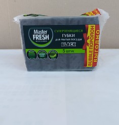 Губка для посуды Master Fresh BLACK